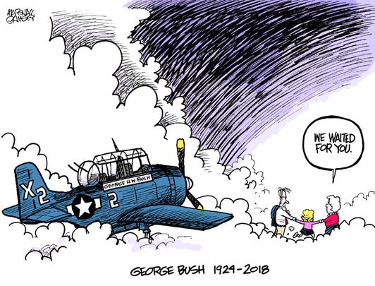 George Bush Arrives in Heaven